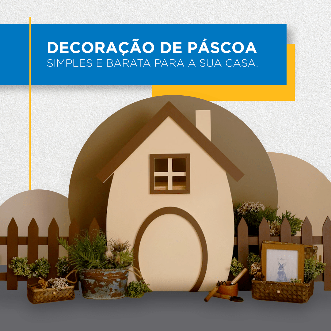 decoração de Páscoa simples e barata